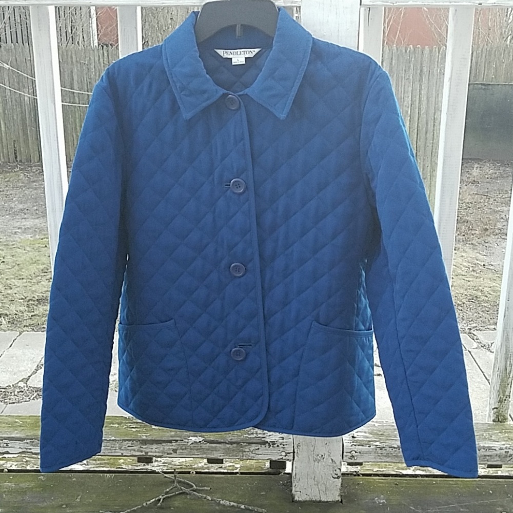 Pendleton Quilted jacket Royal blue